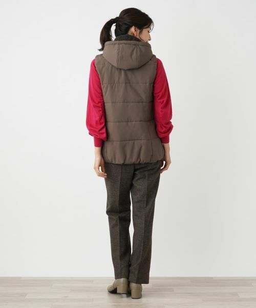 Leilian / レリアン テーラードジャケット | 中わたフーディベスト【Leilian WHITE LABEL】 | 詳細7