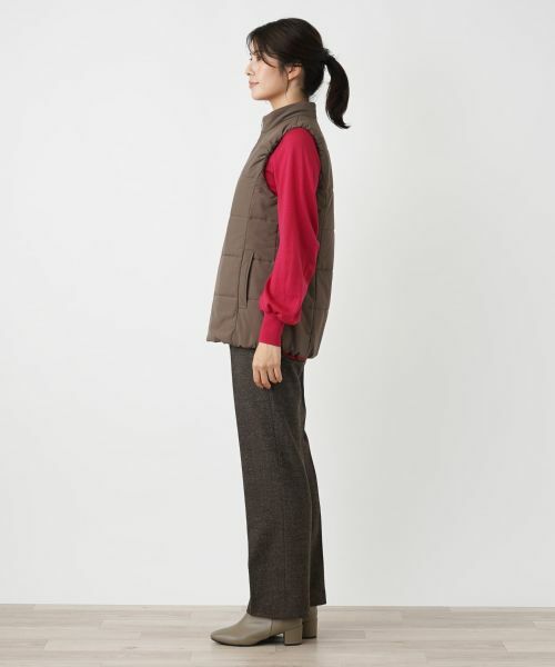 Leilian / レリアン テーラードジャケット | 中わたフーディベスト【Leilian WHITE LABEL】 | 詳細9