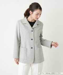 Leilian / レリアン テーラードジャケット | オープンカラージャケット【Leilian WHITE LABEL】