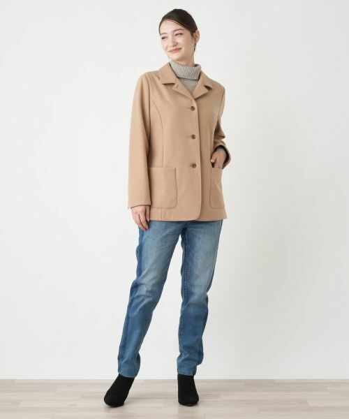 Leilian / レリアン テーラードジャケット | オープンカラージャケット【Leilian WHITE LABEL】 | 詳細1