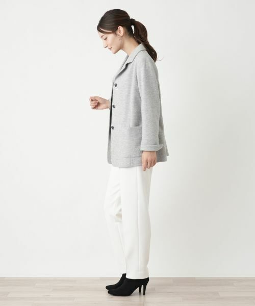 Leilian / レリアン テーラードジャケット | オープンカラージャケット【Leilian WHITE LABEL】 | 詳細10