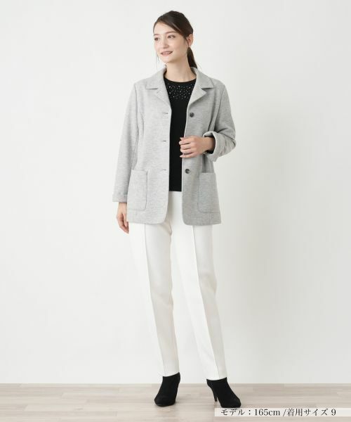 Leilian / レリアン テーラードジャケット | オープンカラージャケット【Leilian WHITE LABEL】 | 詳細9