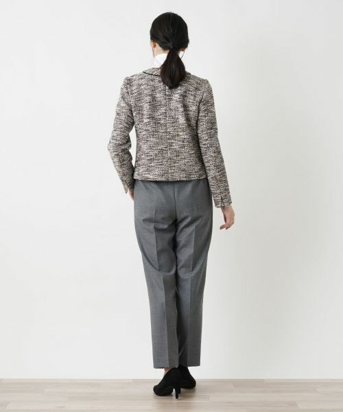 Leilian / レリアン テーラードジャケット | ラメツイードノーカラージャケット【セレモニー】【Leilian WHITE LABEL】 | 詳細6