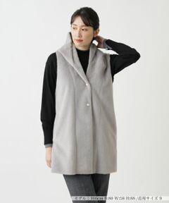 Leilian / レリアン テーラードジャケット | ボアベスト【Leilian WHITE LABEL】