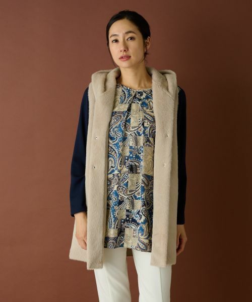 Leilian / レリアン テーラードジャケット | ボアベスト【Leilian WHITE LABEL】 | 詳細12