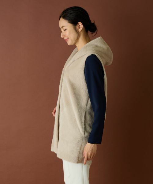 Leilian / レリアン テーラードジャケット | ボアベスト【Leilian WHITE LABEL】 | 詳細14