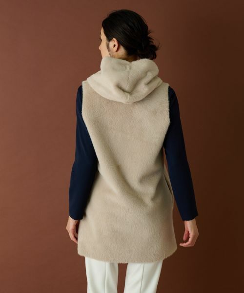 Leilian / レリアン テーラードジャケット | ボアベスト【Leilian WHITE LABEL】 | 詳細15