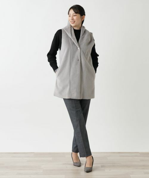 Leilian / レリアン テーラードジャケット | ボアベスト【Leilian WHITE LABEL】 | 詳細22