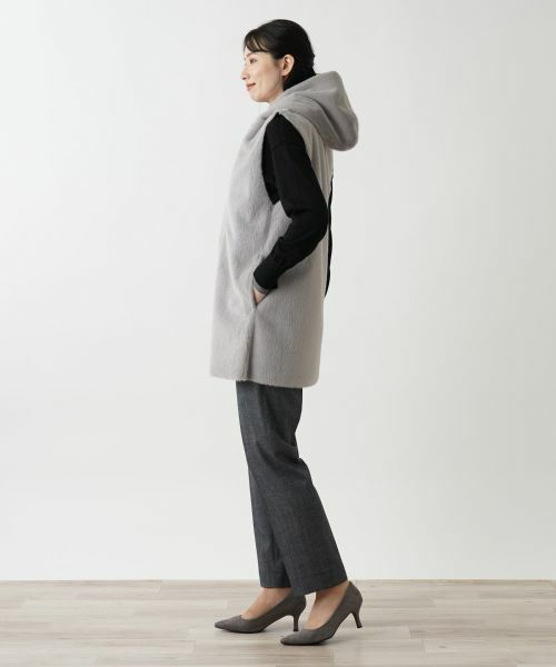 Leilian / レリアン テーラードジャケット | ボアベスト【Leilian WHITE LABEL】 | 詳細23