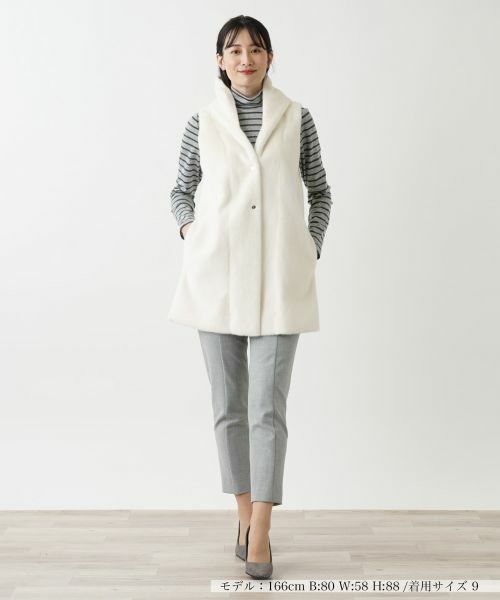 Leilian / レリアン テーラードジャケット | ボアベスト【Leilian WHITE LABEL】 | 詳細26