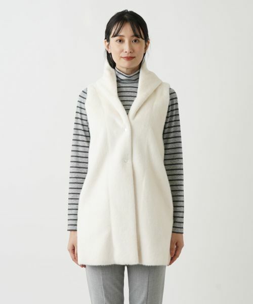 Leilian / レリアン テーラードジャケット | ボアベスト【Leilian WHITE LABEL】 | 詳細29