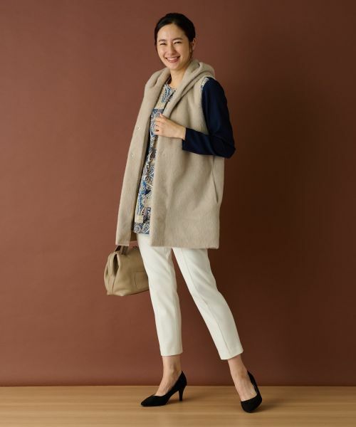 Leilian / レリアン テーラードジャケット | ボアベスト【Leilian WHITE LABEL】 | 詳細4