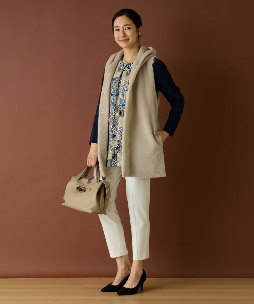 Leilian / レリアン テーラードジャケット | ボアベスト【Leilian WHITE LABEL】 | 詳細5