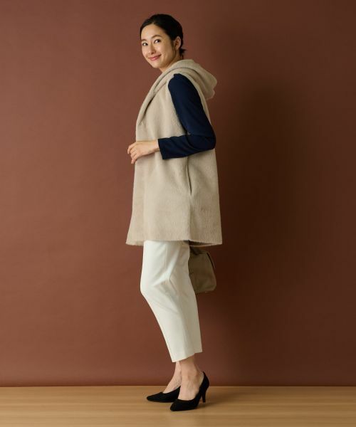 Leilian / レリアン テーラードジャケット | ボアベスト【Leilian WHITE LABEL】 | 詳細7