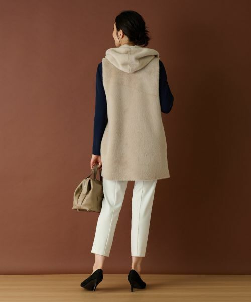 Leilian / レリアン テーラードジャケット | ボアベスト【Leilian WHITE LABEL】 | 詳細8