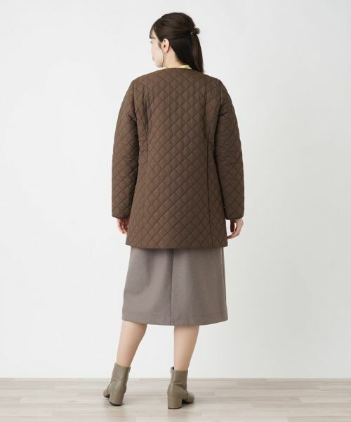Leilian / レリアン その他アウター | キルティングノーカラーコート【Leilian WHITE LABEL】 | 詳細3