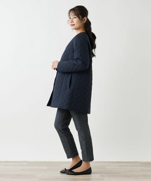 Leilian / レリアン その他アウター | キルティングノーカラーコート【Leilian WHITE LABEL】 | 詳細6