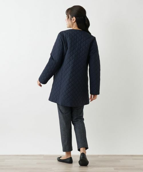 Leilian / レリアン その他アウター | キルティングノーカラーコート【Leilian WHITE LABEL】 | 詳細7