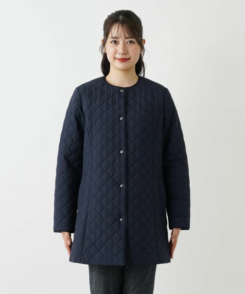 Leilian / レリアン その他アウター | キルティングノーカラーコート【Leilian WHITE LABEL】 | 詳細8