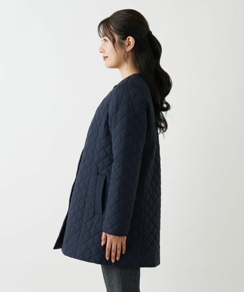 Leilian / レリアン その他アウター | キルティングノーカラーコート【Leilian WHITE LABEL】 | 詳細9
