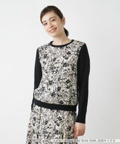 Leilian / レリアン ニット・セーター | フラワー柄セーター