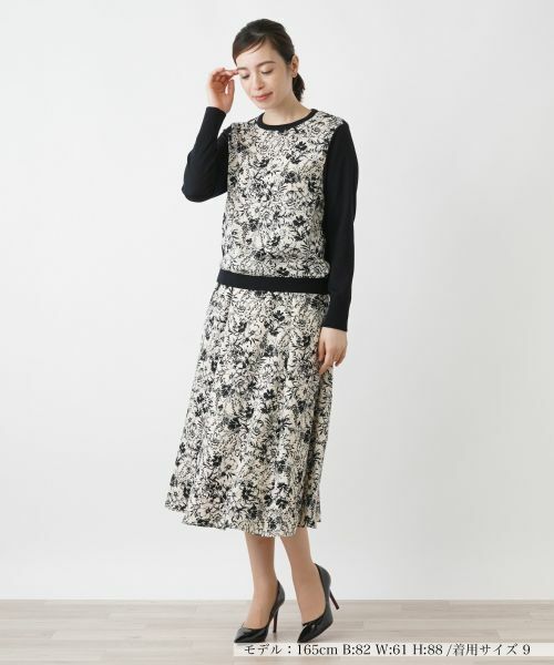 Leilian / レリアン ニット・セーター | フラワー柄セーター | 詳細1