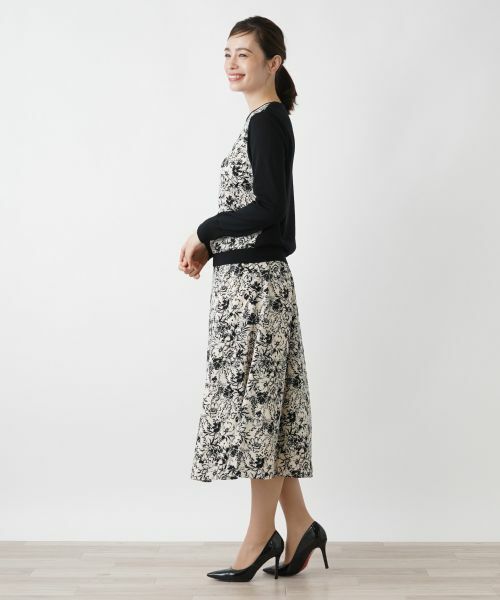 Leilian / レリアン ニット・セーター | フラワー柄セーター | 詳細2