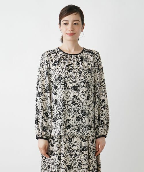 Leilian / レリアン シャツ・ブラウス | フラワー柄ブラウス | 詳細4