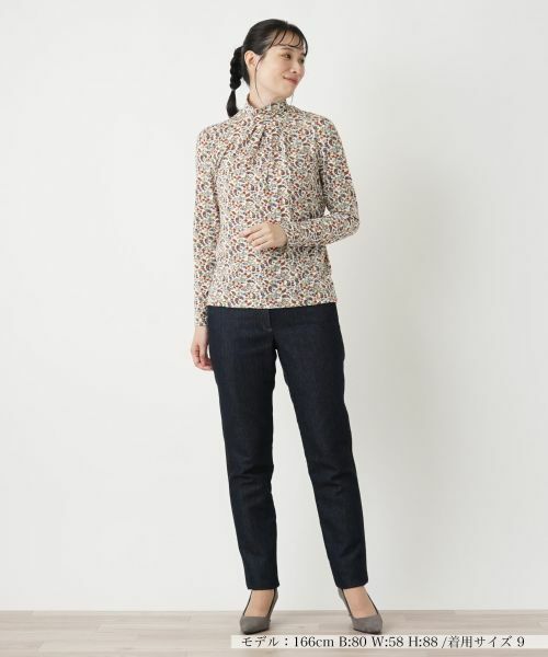 Leilian / レリアン カットソー | ペイズリー柄ハイネックカットソー | 詳細5