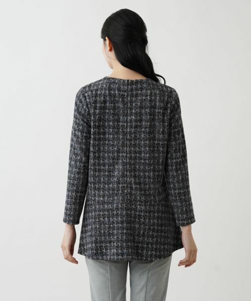 Leilian / レリアン シャツ・ブラウス | ペプラムチェック柄ブラウス【Leilian WHITE LABEL】 | 詳細10