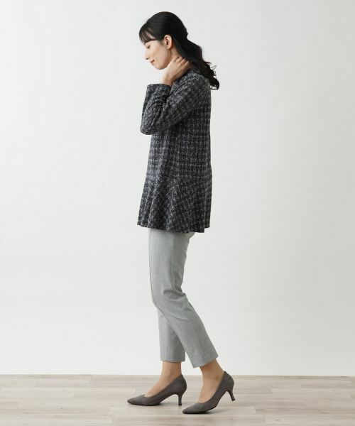 Leilian / レリアン シャツ・ブラウス | ペプラムチェック柄ブラウス【Leilian WHITE LABEL】 | 詳細6