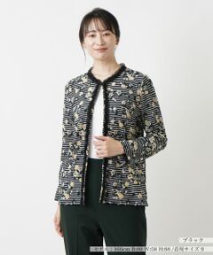 Leilian / レリアン カーディガン・ボレロ | フラワーモチーフカーディガン【Leilian WHITE LABEL】