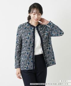 Leilian / レリアン カーディガン・ボレロ | フラワーモチーフカーディガン【Leilian WHITE LABEL】