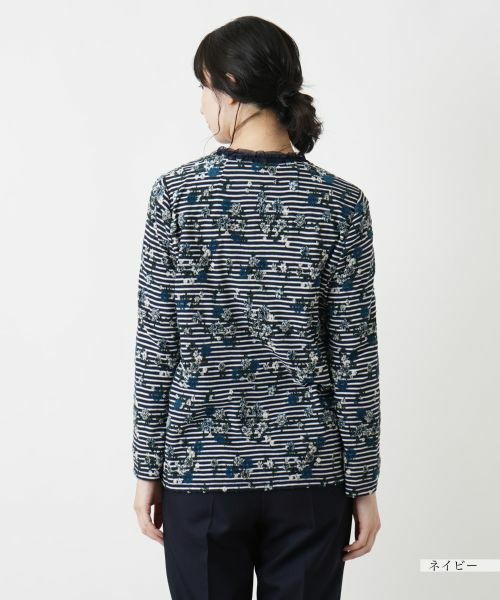 Leilian / レリアン カーディガン・ボレロ | フラワーモチーフカーディガン【Leilian WHITE LABEL】 | 詳細10