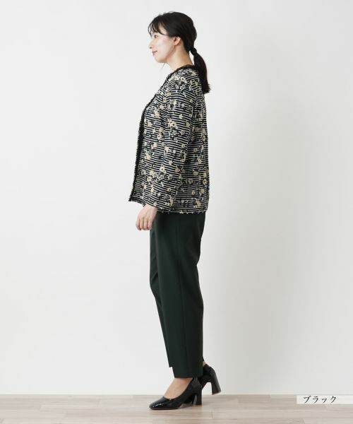 Leilian / レリアン カーディガン・ボレロ | フラワーモチーフカーディガン【Leilian WHITE LABEL】 | 詳細2