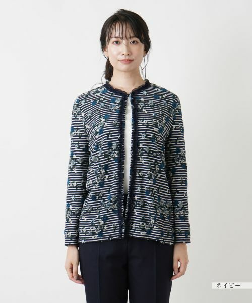 Leilian / レリアン カーディガン・ボレロ | フラワーモチーフカーディガン【Leilian WHITE LABEL】 | 詳細8