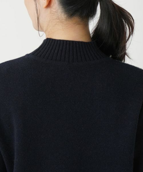 Leilian / レリアン ニット・セーター | ケーブル編み配色ボトルネックニット【ROCHAS Premiere】 | 詳細12