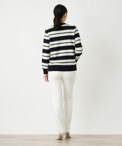 Leilian / レリアン ニット・セーター | ボーダークルーネックニット【ROCHAS Premiere】 | 詳細11