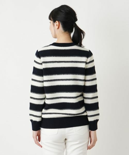 Leilian / レリアン ニット・セーター | ボーダークルーネックニット【ROCHAS Premiere】 | 詳細14