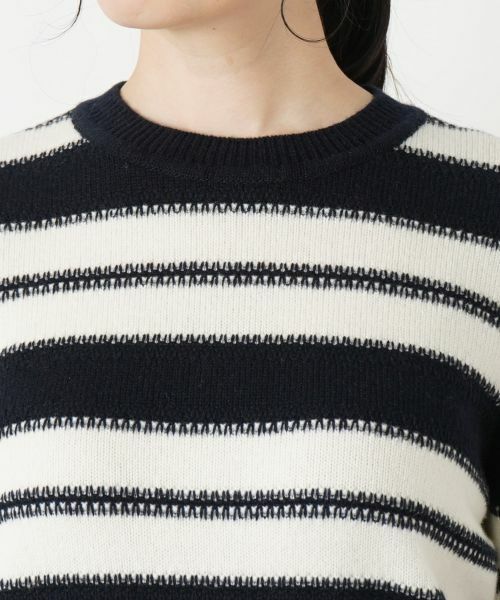 Leilian / レリアン ニット・セーター | ボーダークルーネックニット【ROCHAS Premiere】 | 詳細15