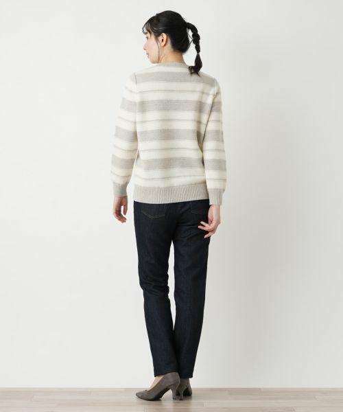 Leilian / レリアン ニット・セーター | ボーダークルーネックニット【ROCHAS Premiere】 | 詳細7
