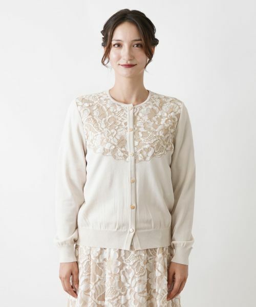 Leilian / レリアン カーディガン・ボレロ | ボタニカルレースカーディガン | 詳細4