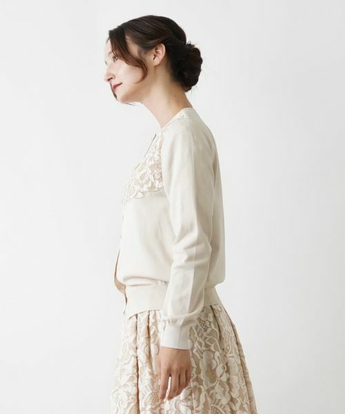 Leilian / レリアン カーディガン・ボレロ | ボタニカルレースカーディガン | 詳細5