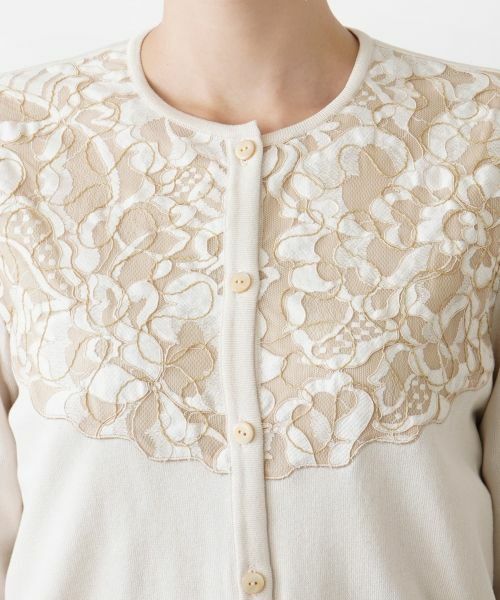 Leilian / レリアン カーディガン・ボレロ | ボタニカルレースカーディガン | 詳細7