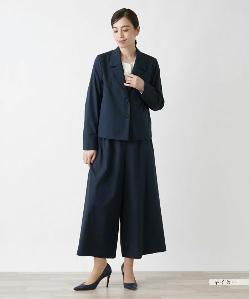 Leilian / レリアン テーラードジャケット | 洗えるブレザー【Leilian WHITE LABEL】 | 詳細1