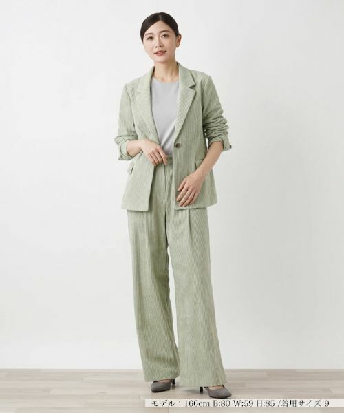 Leilian / レリアン テーラードジャケット | コーデュロイブレザー【Leilian WHITE LABEL】 | 詳細1