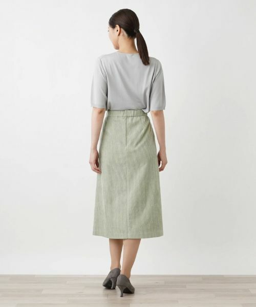 Leilian / レリアン ミニ・ひざ丈スカート | Aラインスカート【Leilian WHITE LABEL】 | 詳細3