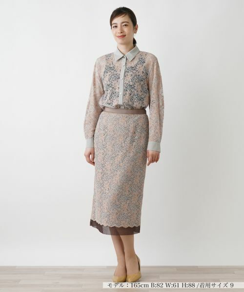 Leilian / レリアン ミニ・ひざ丈スカート | タイトスカート【Leilian WHITE LABEL】 | 詳細1