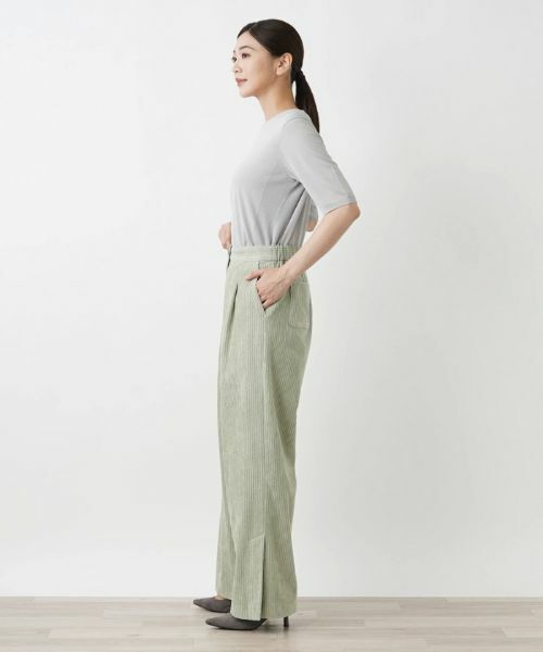 Leilian / レリアン その他パンツ | コーデュロイワイドパンツ【Leilian WHITE LABEL】 | 詳細2
