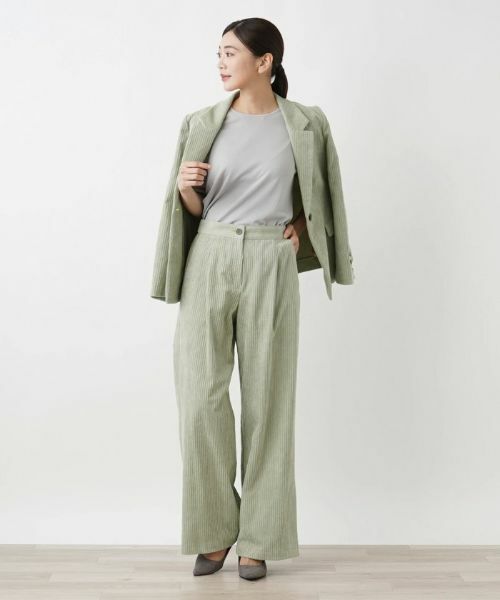 Leilian / レリアン その他パンツ | コーデュロイワイドパンツ【Leilian WHITE LABEL】 | 詳細4